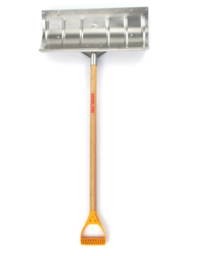 Snow Pusher Shovel, 42 In. Handle, 24 In. Blade