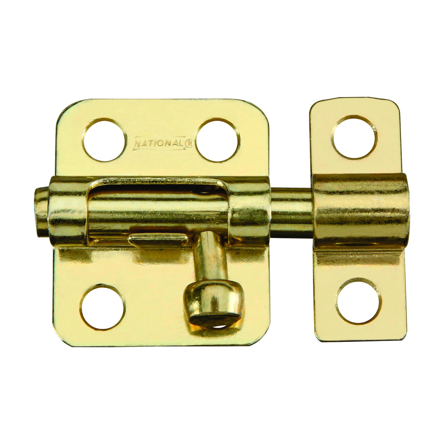 Window Bolt, Dull Brass, 2 In.