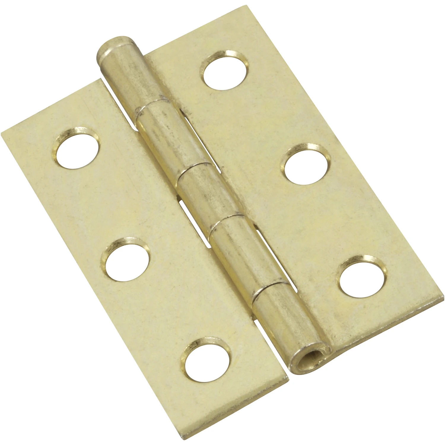 2-Pk., 2-1/2 In. Narrow Hinges, Light-Duty, Dull Brass