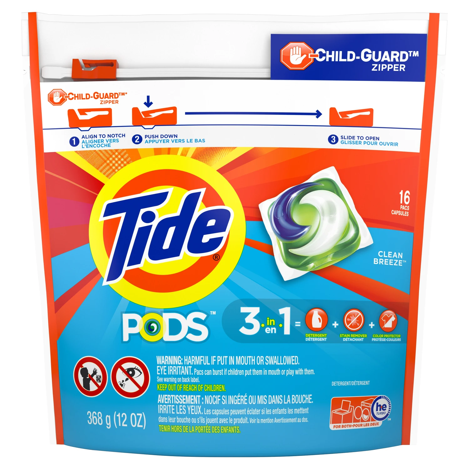 Laundry Detergent Pods, Spring Meadow Scent, 16-Ct.