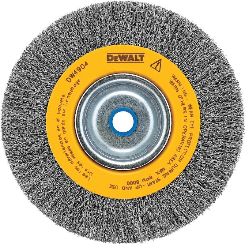 Crimped Wire Wheel Brush, 6 In.