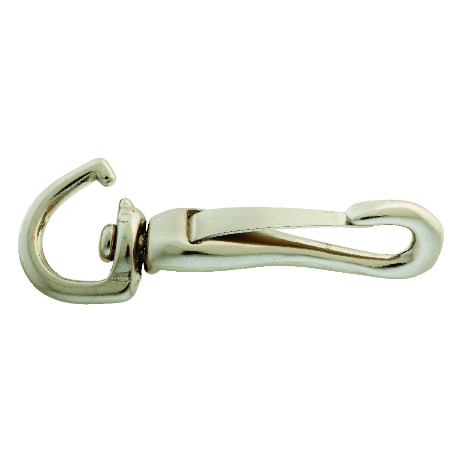 Swivel Spring Snap, Open Eye, Zinc Finish, 3/8-In.
