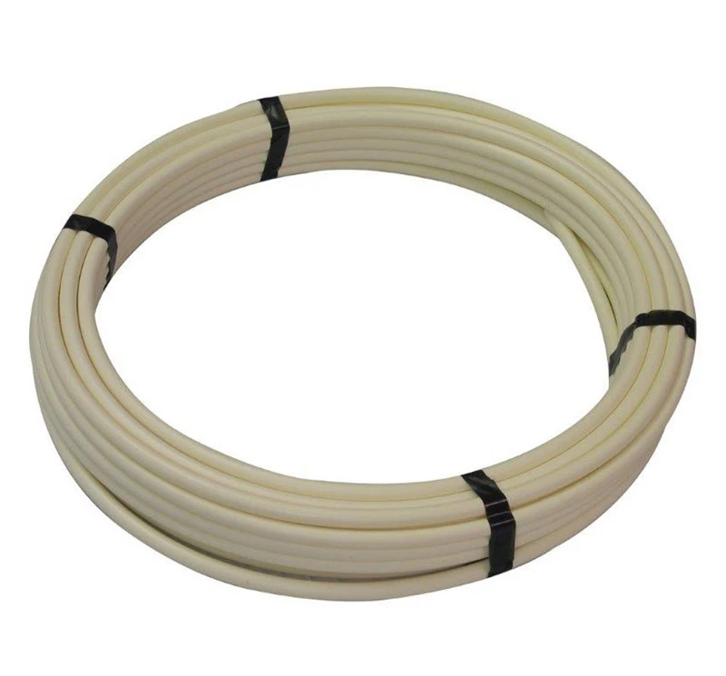 PEX Coil Pipe, Hot/Cold Water, White, 1/2 In. Rigid Copper Tube Size x 100 Ft.