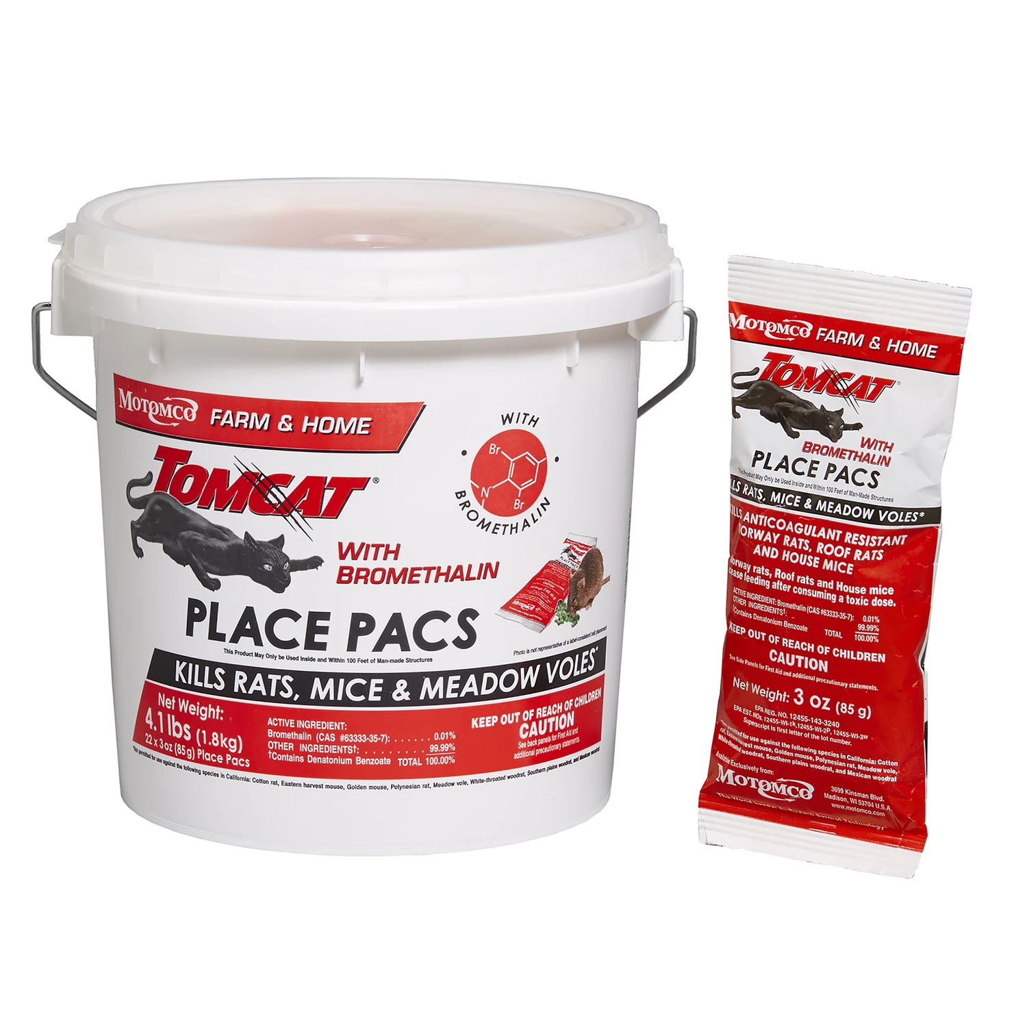 Rodent Bait Place Packs, 3-oz., 22-Ct.