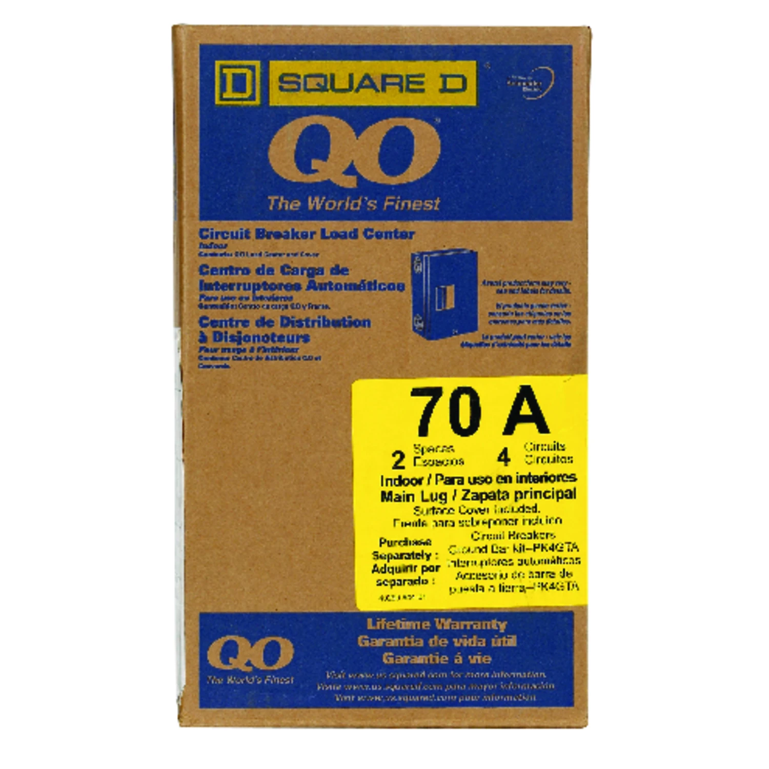 QO 70-Amp Main Lug Load Center