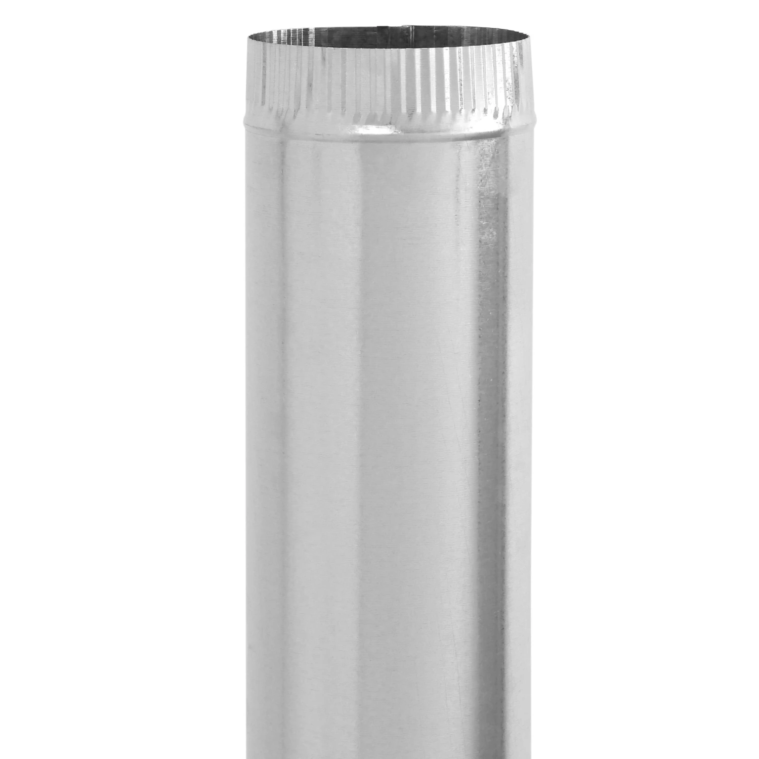 Galvanized Furnace Pipe, 26 Gauge, 4 x 24 In.