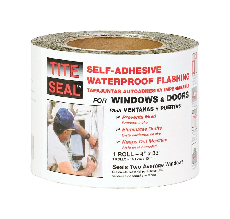 Flashing, Window & Door, Self-Adhesive, Waterproof, 4-In. x 33-Ft.
