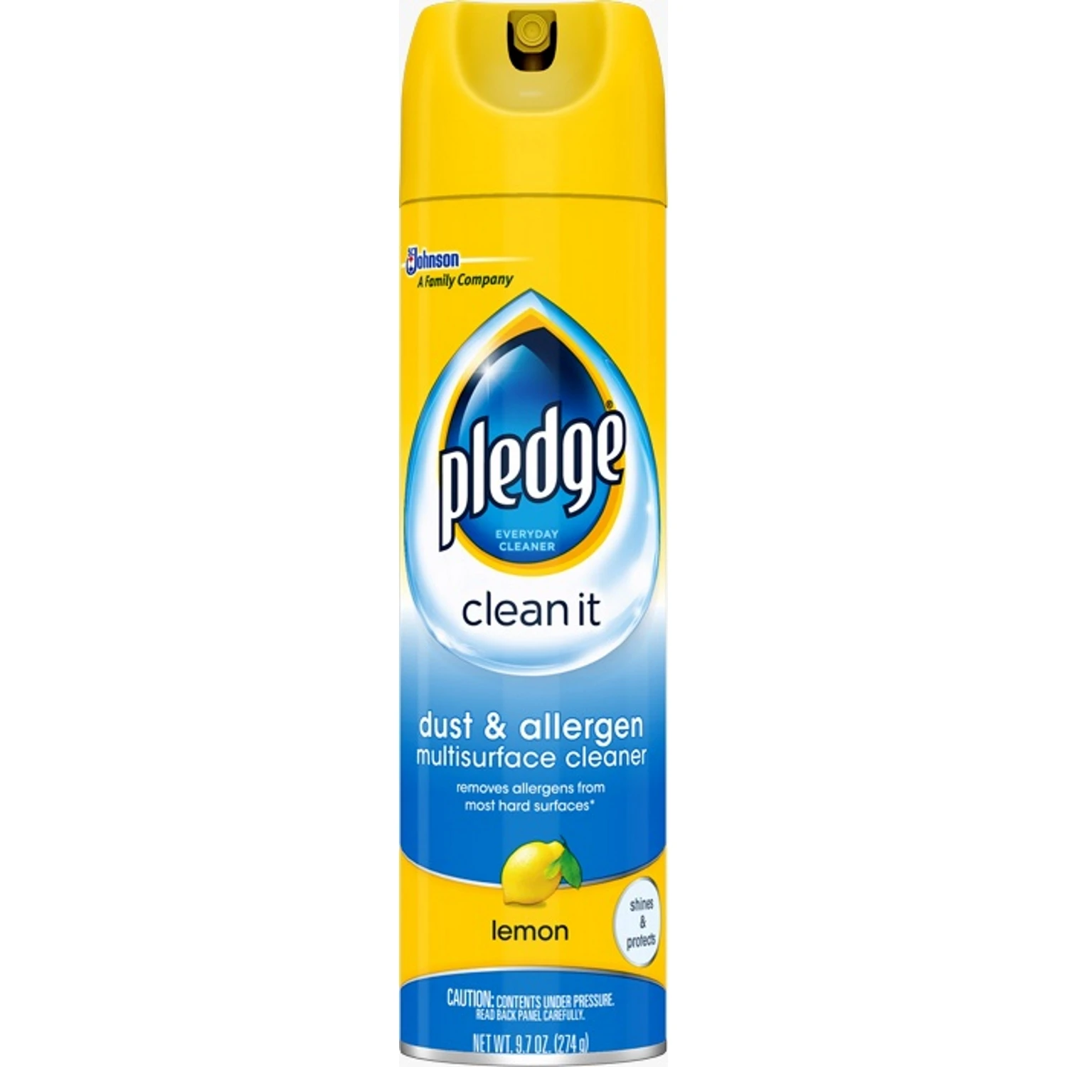 Dust & Allergen Multi-Surface Cleaner, Lemon Scent, 9.7 oz.