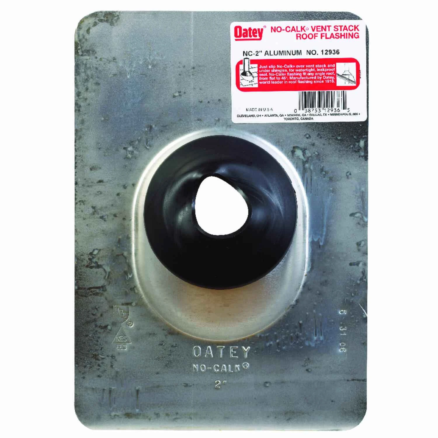 No-Calk Roof Flashing, Aluminum, 2 In.