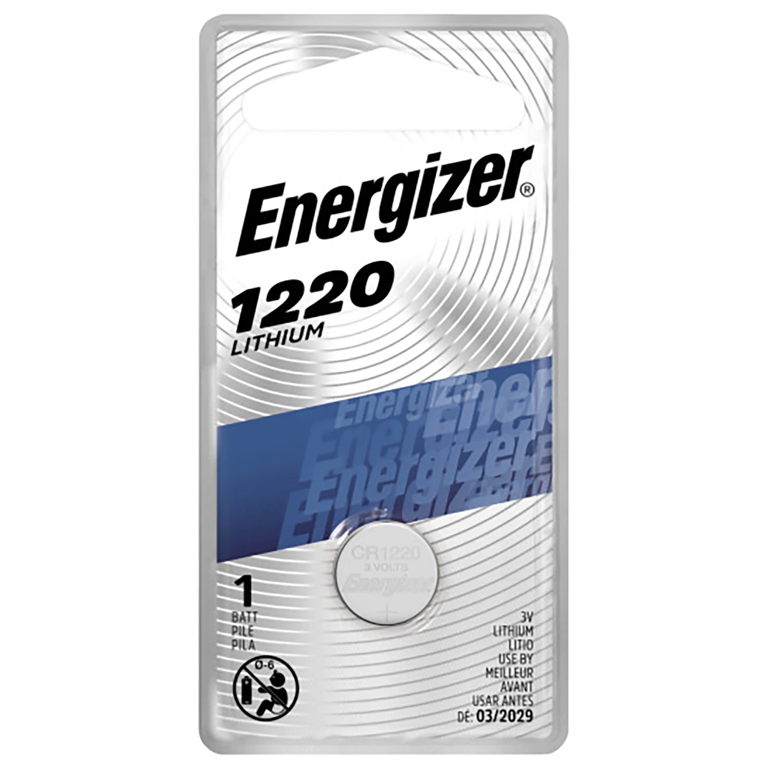 Lithium Coin Battery, 1220, 1 Pack