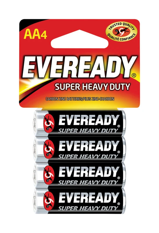 Super Heavy Duty AA (Double A) Battery, 4 Count