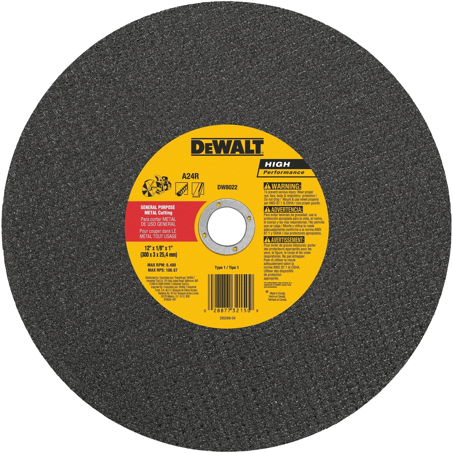 Cutting Blade, 1 x 1/8 x 12 In.