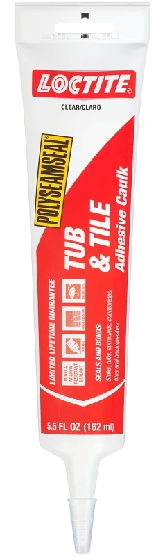 Polyseamseal Tub n' Tile Sealant, Clear, 5.5 oz.