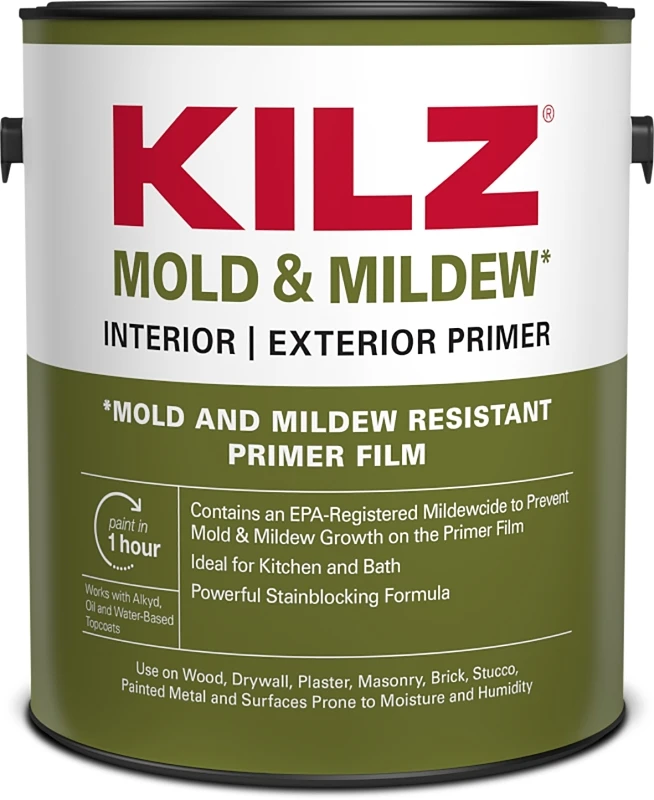 Mold & Mildew Primer Sealer & Stain Blocker, Interior & Exterior, 1-Gallon