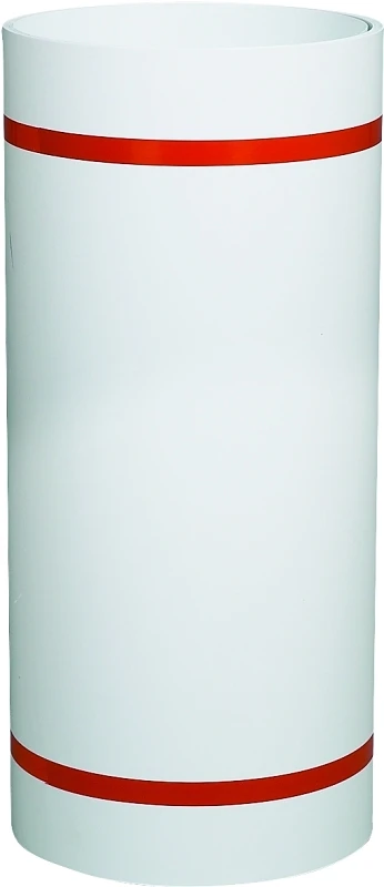 Trim Coil, White/White Painted Aluminum, 24 In. x 50 Ft.