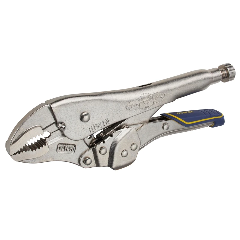 Vise-Grip Locking Pliers With Cutter, Curved Jaw, 10 In.