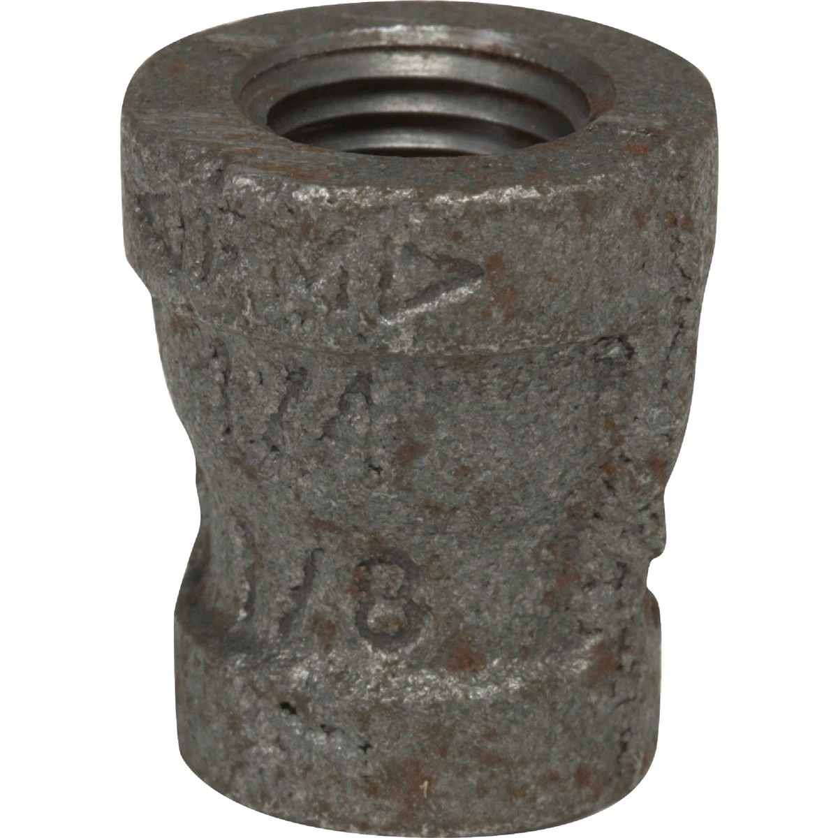 Black Pipe Reducing Coupling, 3/8 x 1/4 In.