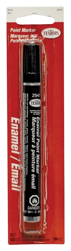 Enamel Craft Paint Marker, Black Gloss, 1/3-oz.