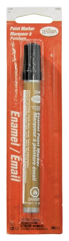 Enamel Craft Paint Marker, Gold Metallic, 1/3-oz.