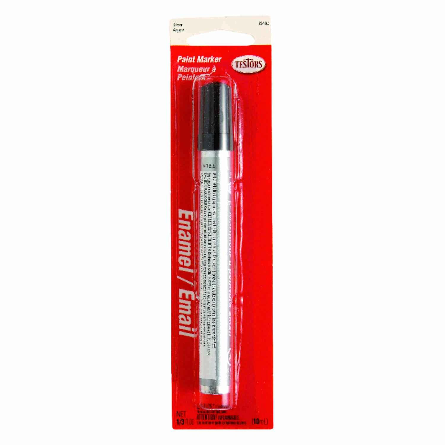 Enamel Craft Paint Marker, Silver Metallic, 1/3-oz.