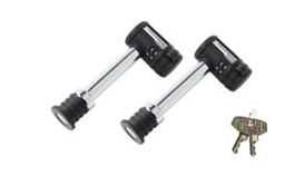 Barbell Pin Receiver Lock, Keyed Alike, Class III, IV, 5/8-In., 2-Pk.