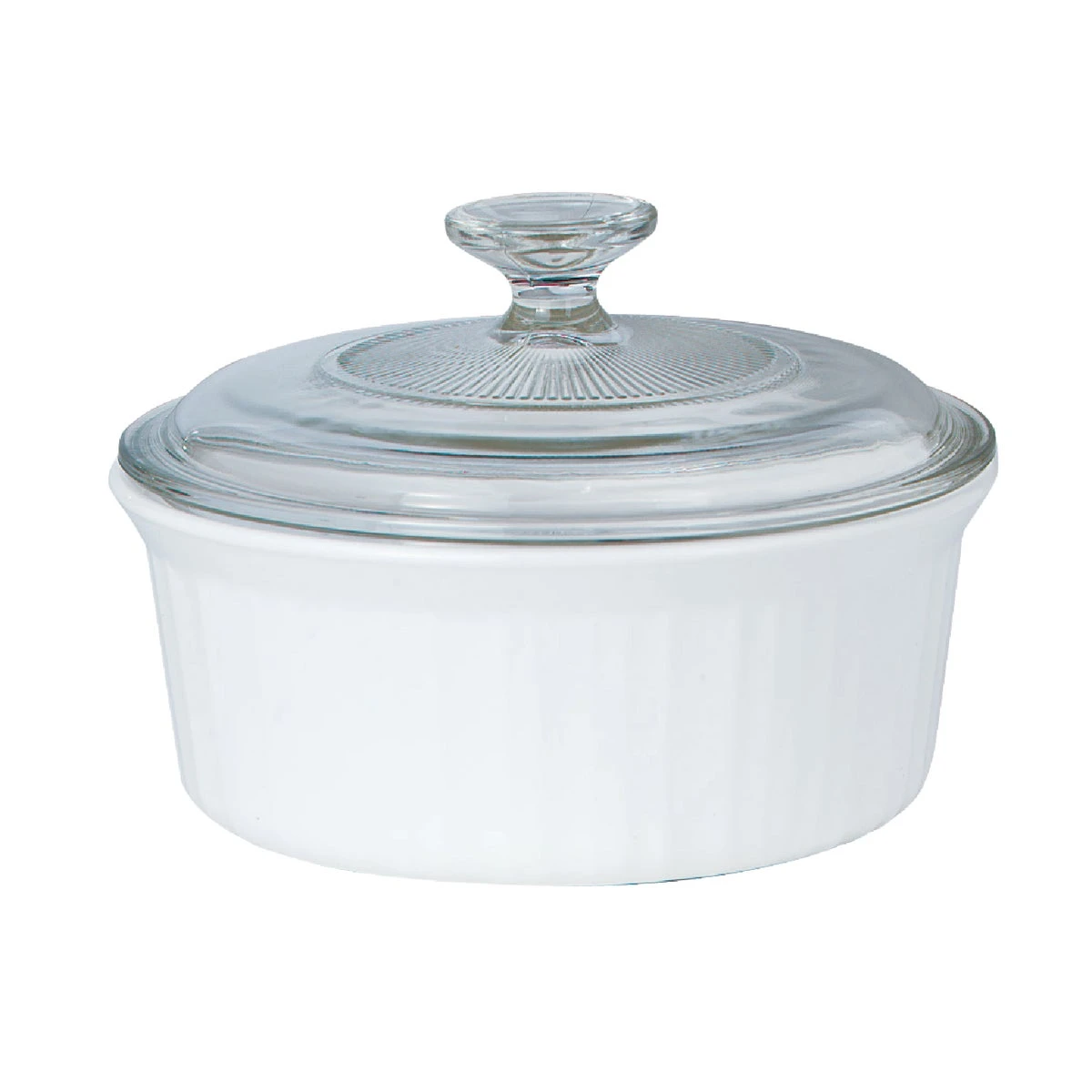 Casserole Dish With Glass Lid, French White III, 1.5-Qt.