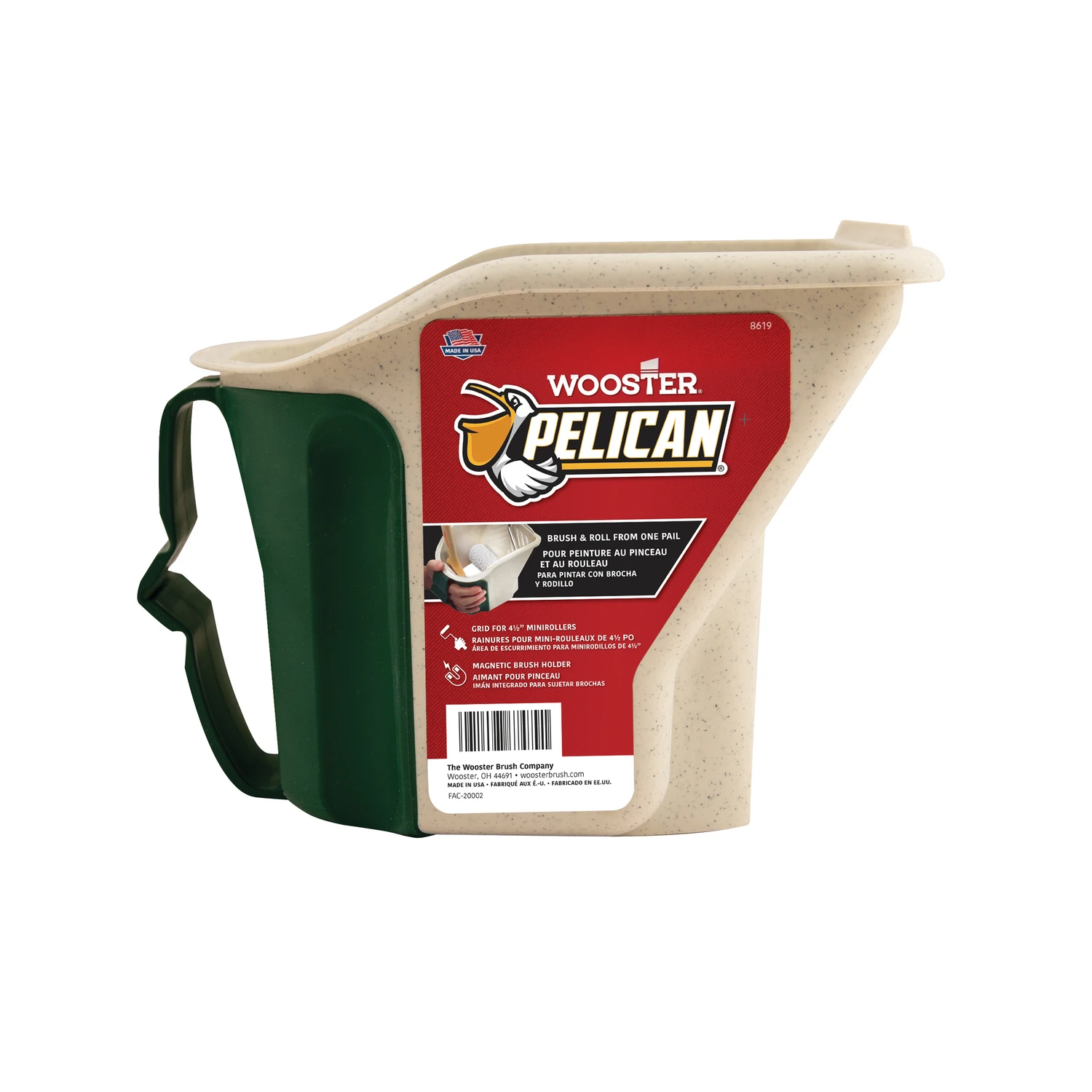 Paint Pail, Pelican, Handheld, 1-Qt.