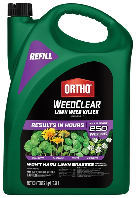 WeedClear Lawn Weed Killer, Southern Lawns, Ready-to-Use Refill, 1 Gallon