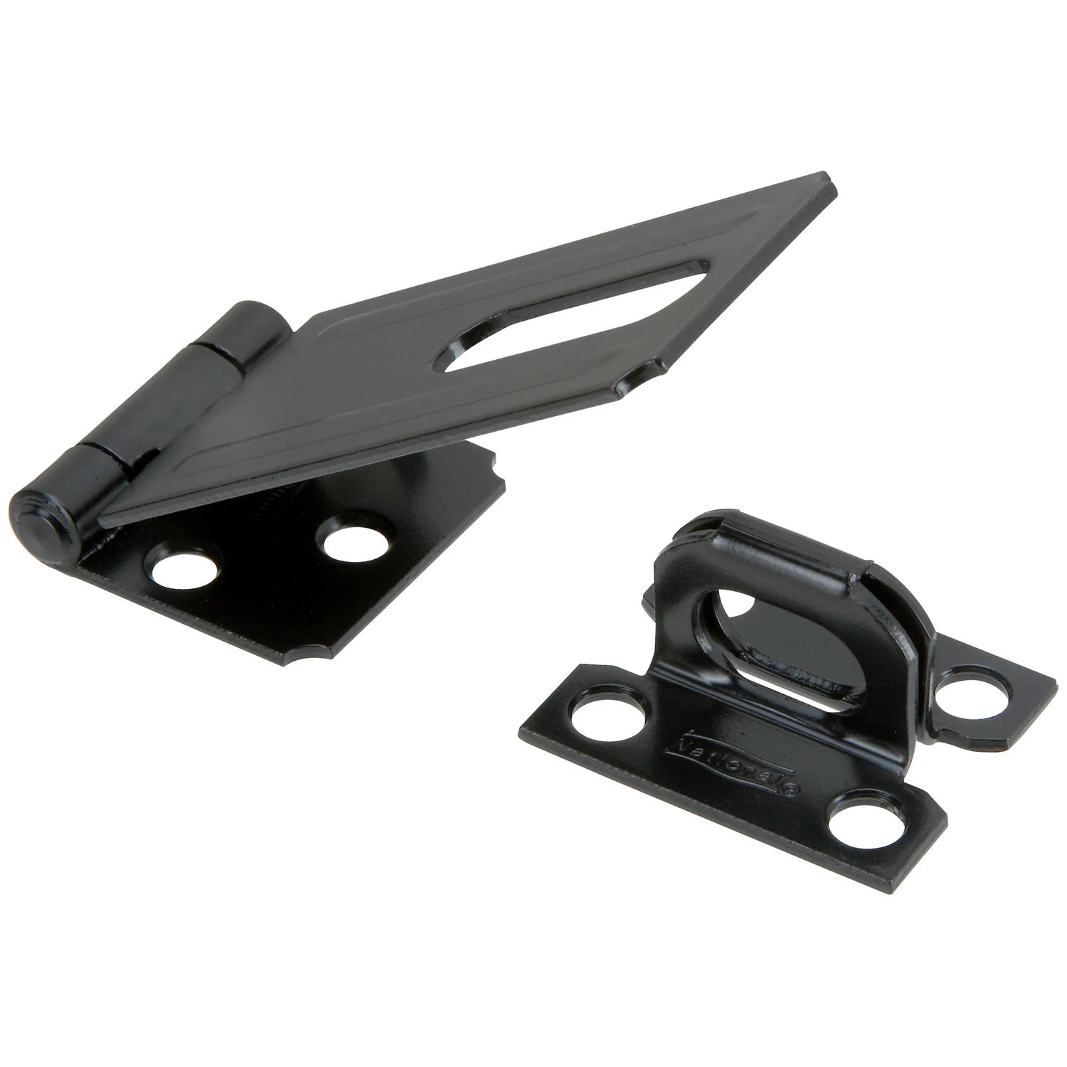 Safety Hasp, Black, 3-1/4 In.