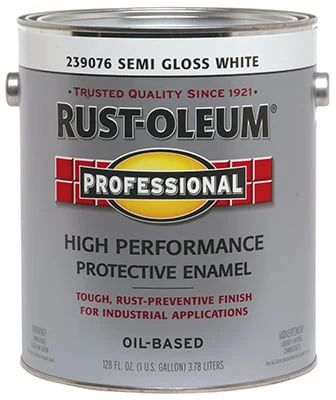Professional Enamel Coating, Semi-Gloss White, 1-Gallon