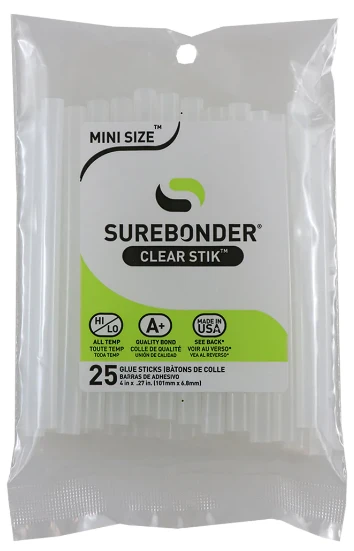 25-Pack 0.28 x 4-Inch Mini Glue Stick