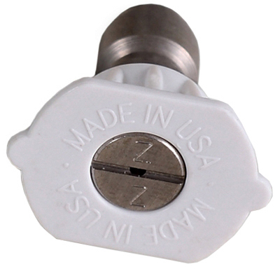 High-Pressure Nozzle, 40 Degrees, 4.0 Orifice, White