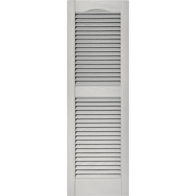 15 x 48-In. Paintable Louvered Shutters, Pair