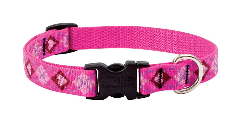 Dog Collar, Adjustable, Puppy Love, 3/4 x 9 to 14 In.