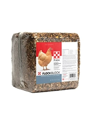 Flock Block Poultry Supplement, Whole GraIn. 25-Lbs.