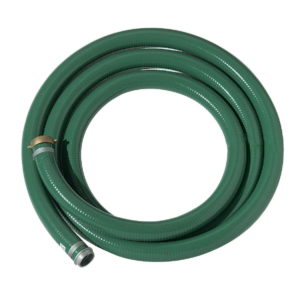 PVC Suction Hose, Green, 2-In. x 20-Ft.