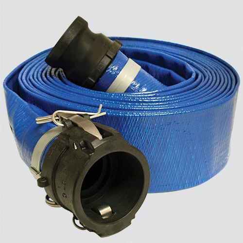 PVC Discharge Hose, Coupled Poly C x E, 2-Ft. x 25-Ft.