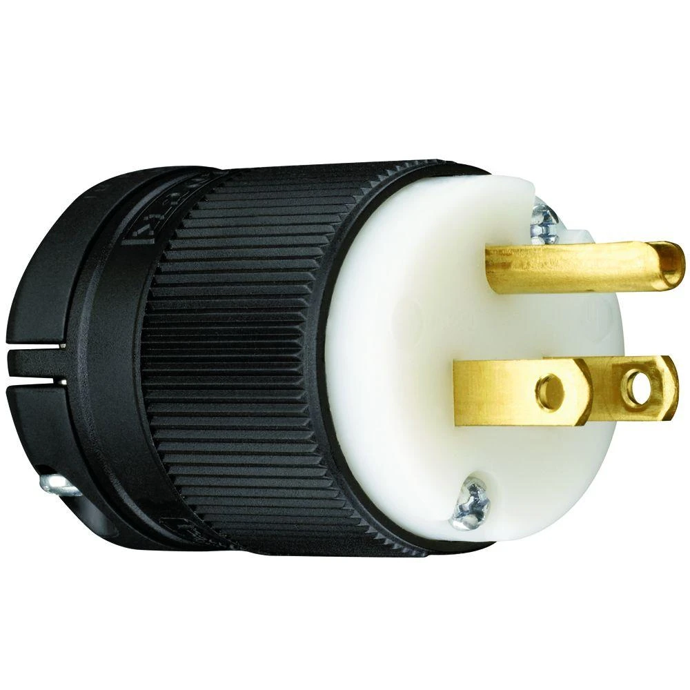 Pass & Seymour Straight Blade Plug, 15-Amp 125-Volt