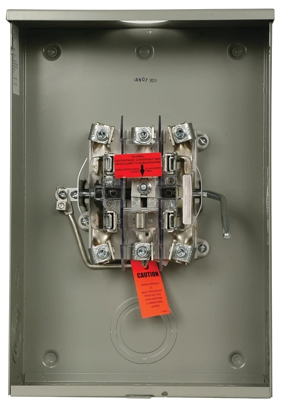 Meter Socket, Single Residential, 600-Volt, 200-Amp
