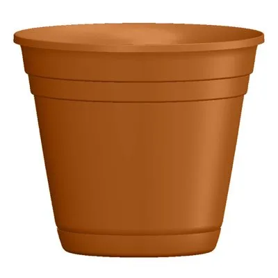 Riverland Planter With Saucer, Light Terra Cotta Resin, 16 Inch