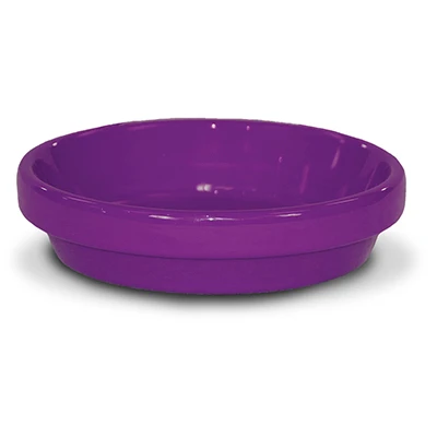 Saucer, Violet Ceramic, 7.75 x 1.75 In.