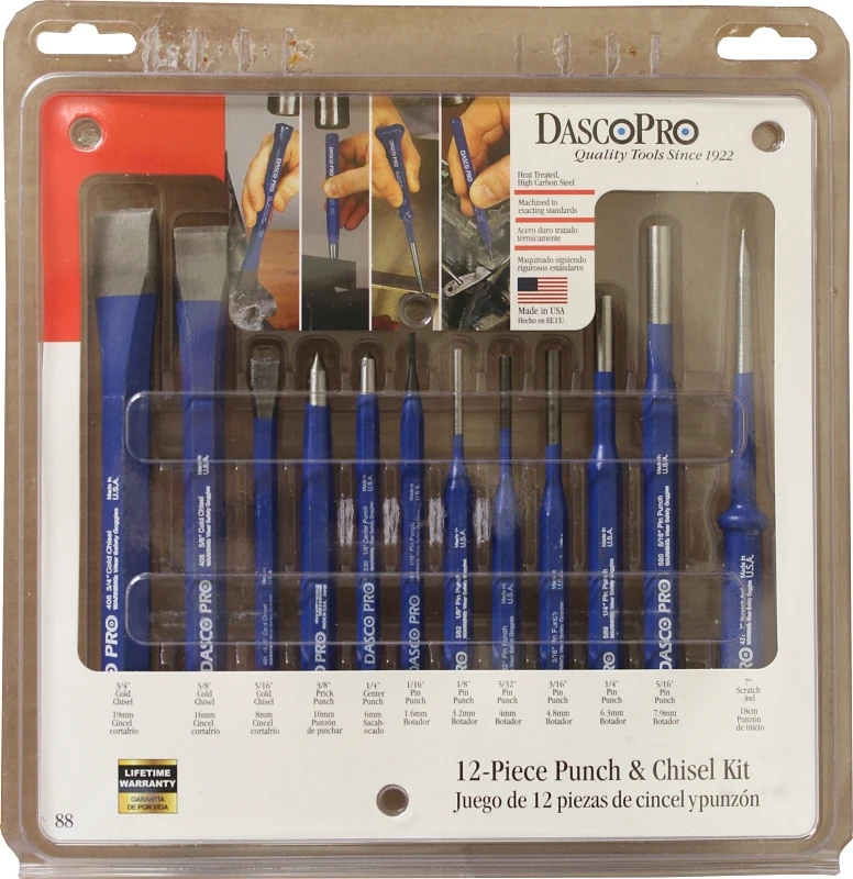 Punch/Chisel Set, 12-Pc.