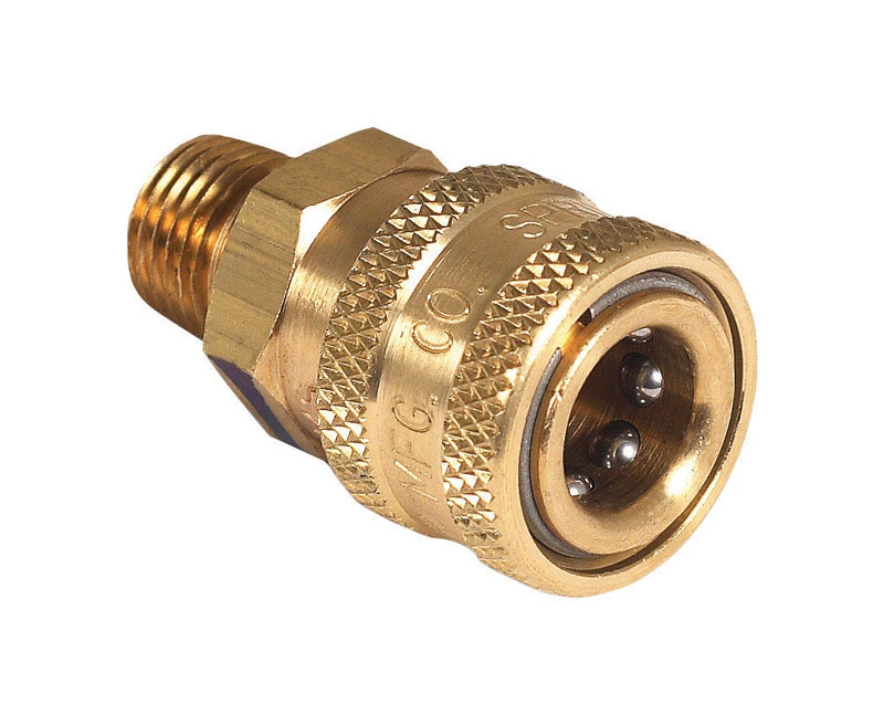 Pressure Washer Quick Connect Socket, Brass, 1/4 MNPT x 1/4 In.