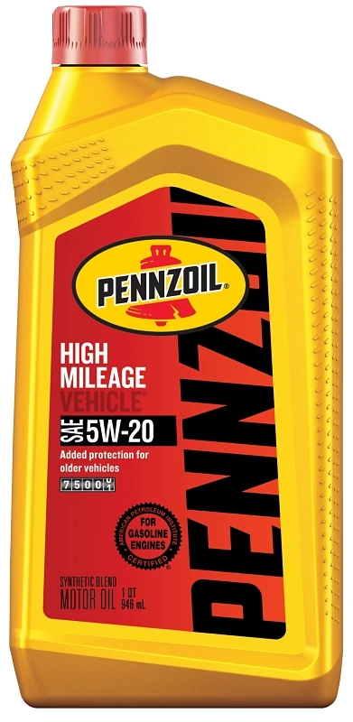 High-Mileage Motor Oil, 5W-20, 1 Qt.