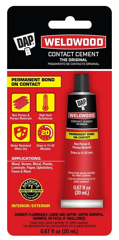Weldwood Contact Cement, Squeeze Tube, 20-ml.