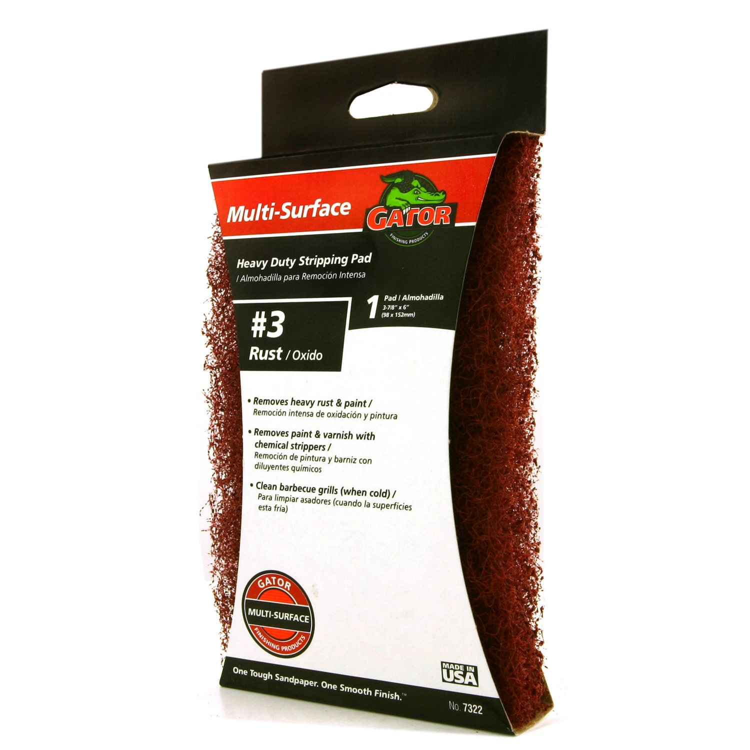 Synthetic Steel Wool, Heavy Stripping, 3-7/8 x 6 In.