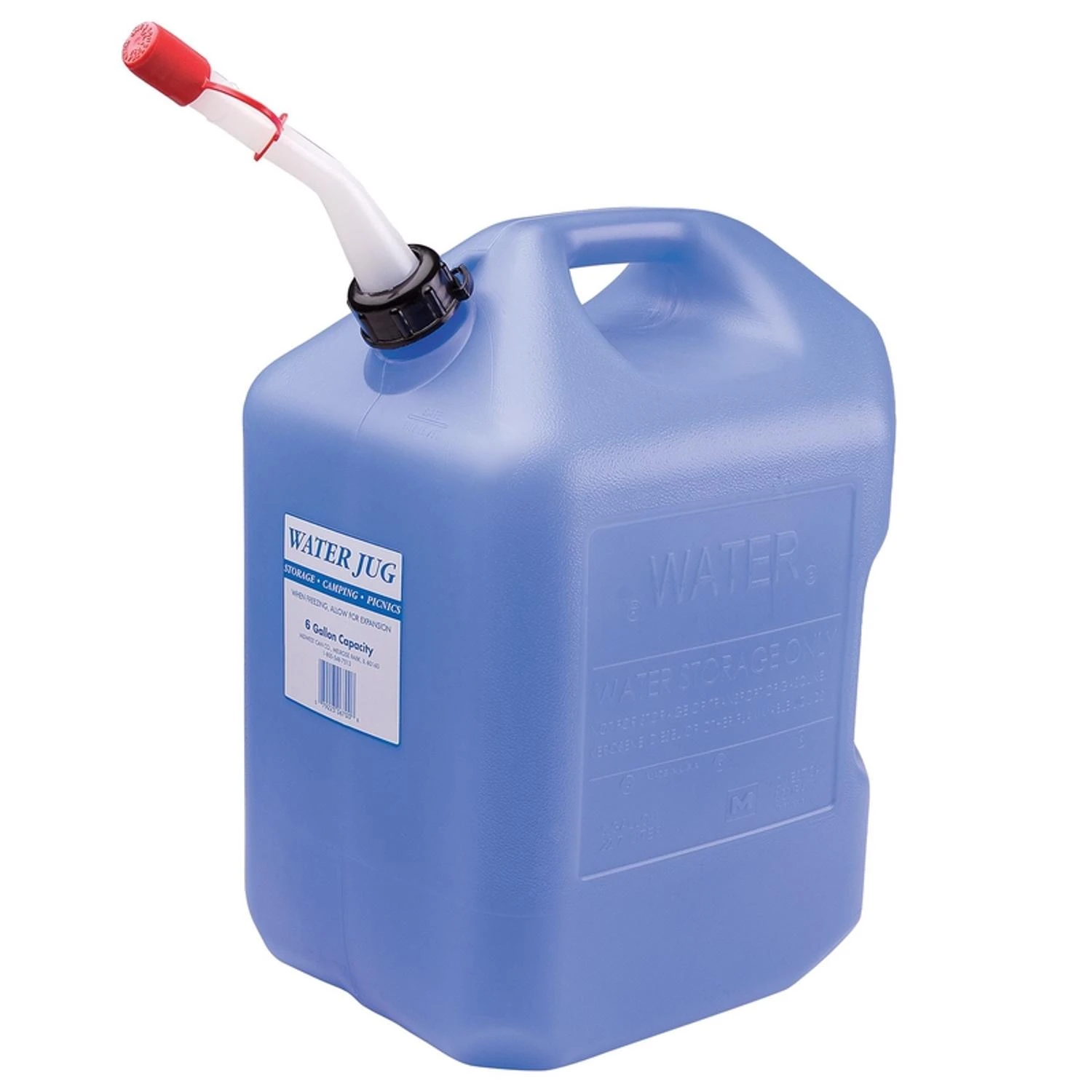 Water Container, Blue, 6 Gallon
