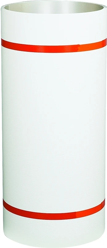 Trim Coil, White PVC Coated Aluminum, 24 In. x 50 Ft.