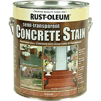 239399 Sienna Semi-transparent Concrete Stain, 1 Gallon
