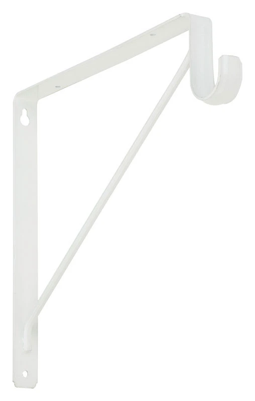 Shelf/Rod Bracket, White